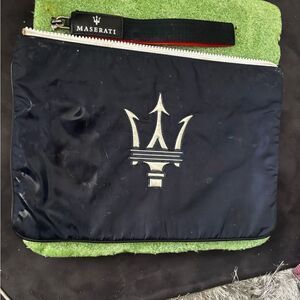 ERMENEGILDO ZEGNA Perfumes Toiletry Travel bag maserati logo tote purse handbag